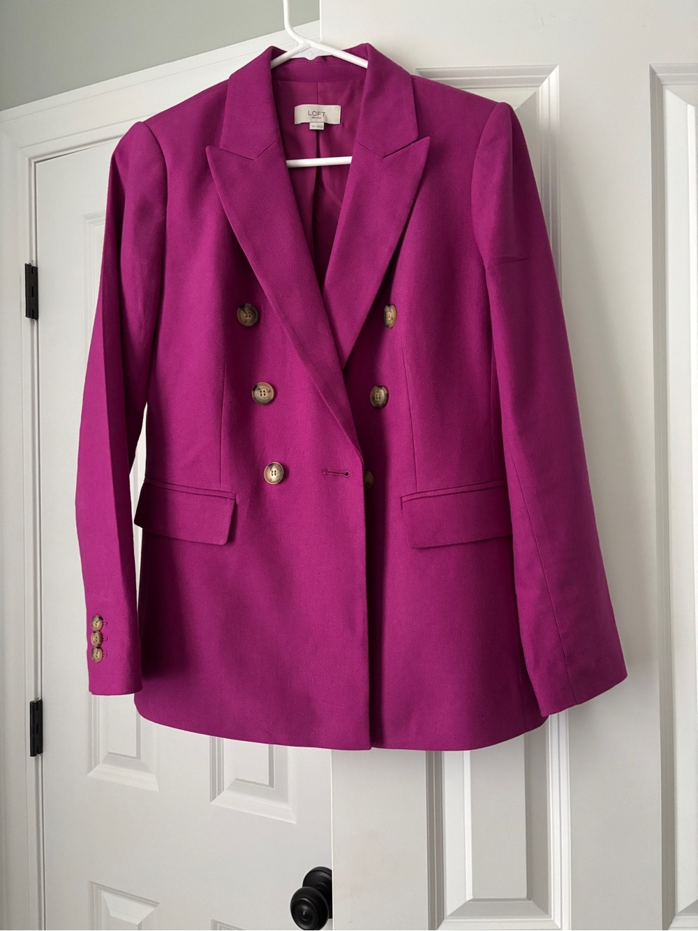 LOFT Double Breasted Pink Blazer - SIZE 4P
